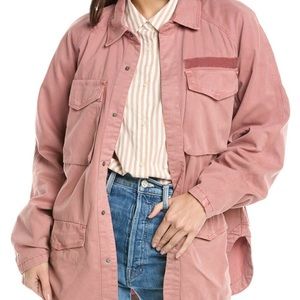NWT Pistola Briana Cotton Utility Clay (Pink) Anaorak Chore Lightweight Shacket